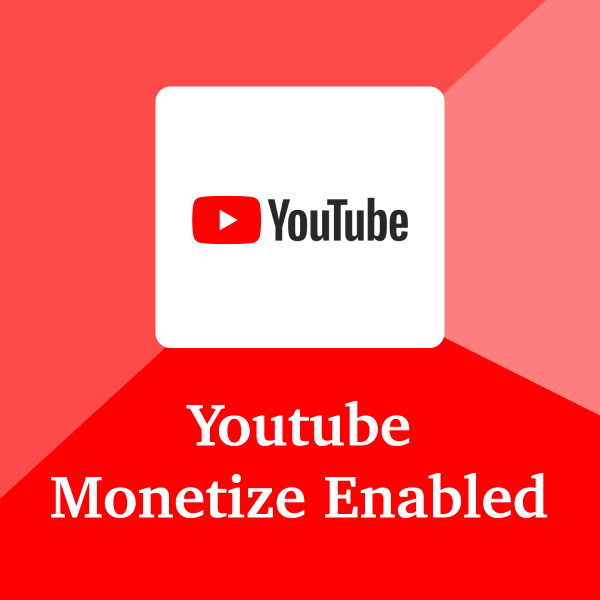 Monetize Enabled Youtube Account